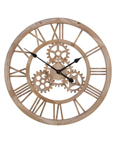 Reloj Engranaje de Madera 60 cm