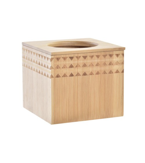 Caja de Pañuelos de Bambú Natural