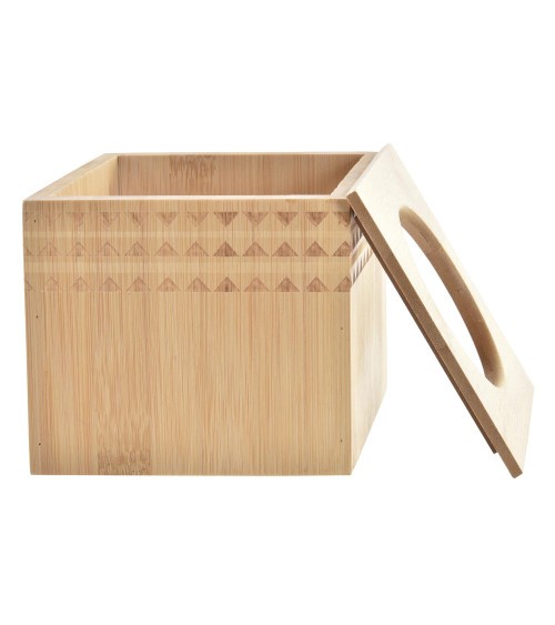 Caja de Pañuelos de Bambú Natural