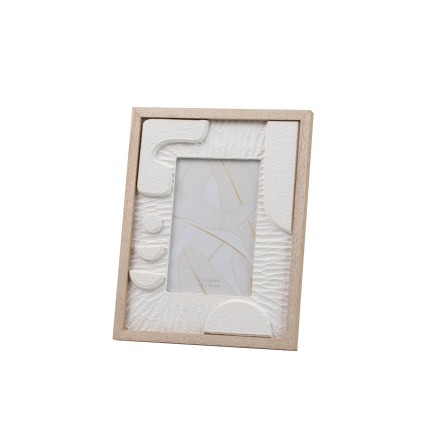 Portafoto Blanco de Madera 10 x 15 cm