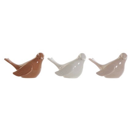Set de 3 Pájaros Decorativos de Porcelana