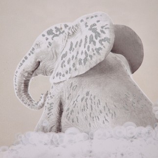Cuadro Rectangular Elefante 43 cm