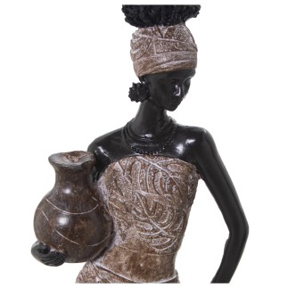 Africana Decorativa de Resina 39 cm