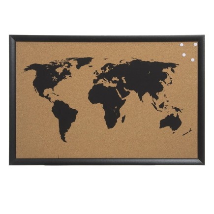 Mapa del Mundo Corcho Negro