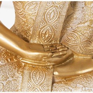 Figura Buda de Resina Dorado 31 cm