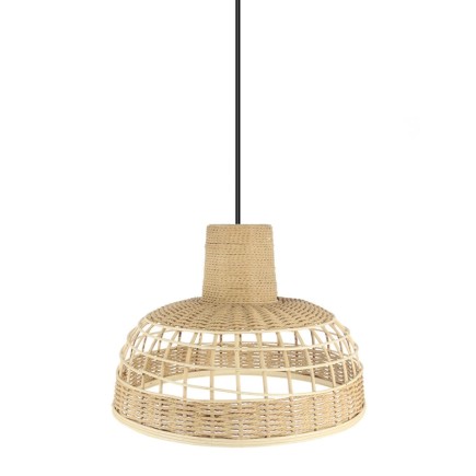Lámpara de Techo de Bambú y Cuerda 42 cm