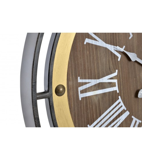 Reloj Pared Metal Negro 60 cm