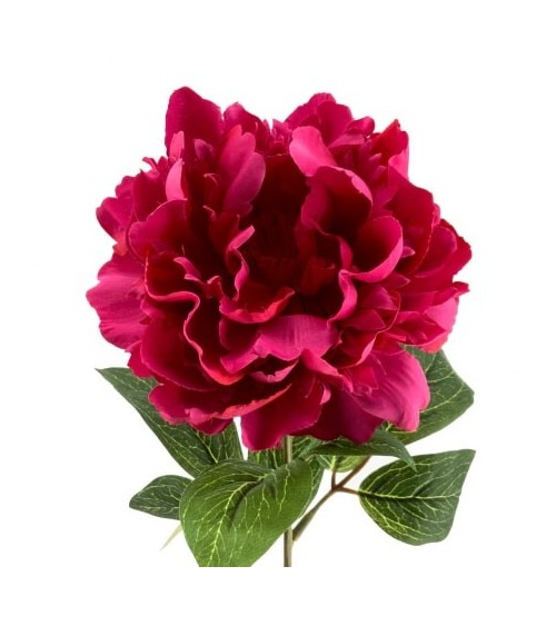 Flor Artificial Peonia Magenta