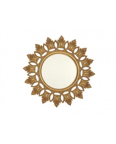 Espejo Pared de Resina Dorado 38 cm