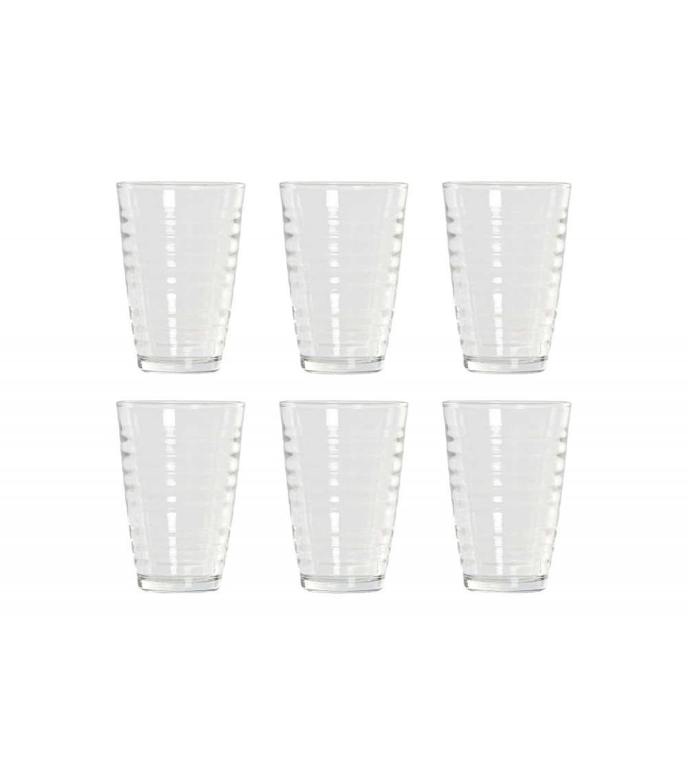 Set de 6 Vasos de Cristal Transparente