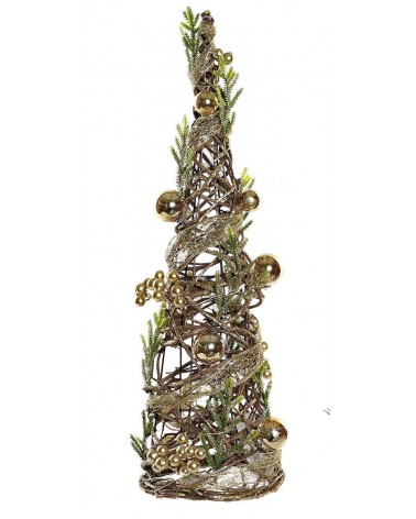 Árbol de Navidad Dorado con Purpurina