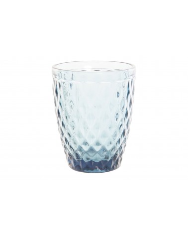 Set de 6 Vasos de Cristal Azul